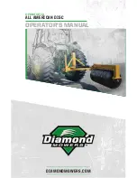 Preview for 1 page of diamond mowers ALL AMERICAN DISC Operator'S Manual