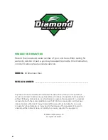 Preview for 2 page of diamond mowers ALL AMERICAN DISC Operator'S Manual