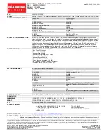 Preview for 1 page of Diamond Multimedia 2600PRO512PEOC Specification Sheet