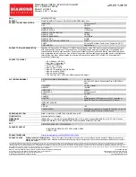 Diamond Multimedia 4870PE5512DTXOC Specification Sheet preview