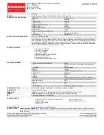 Preview for 1 page of Diamond Multimedia ATI Radeon HD 3650 GDDR2 Specification Sheet