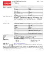 Diamond Multimedia ATI Radeon HD 3850 PCIE Specification Sheet preview