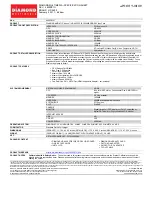 Diamond Multimedia ATI Radeon HD 4650 PCIE Specification Sheet preview