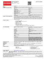 Diamond Multimedia ATI Radeon HD 4890 PCIE Specification Sheet preview