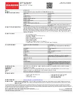 Diamond Multimedia ATI Radeon SKU 4870PE51GDT Specification Sheet preview