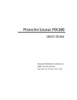 Preview for 1 page of Diamond Multimedia Monster Sound MX300 User Manual