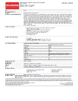 Diamond Multimedia PCI Interface Specification Sheet preview