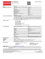 Diamond Multimedia Radeon 3850PE3256 Specification Sheet preview