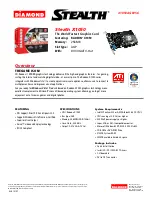 Diamond Multimedia Radeon X1050AGP256 Specification Sheet preview