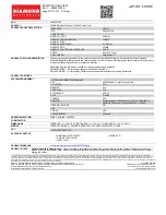 Diamond Multimedia Viper Radeon 9600XT Specification Sheet preview