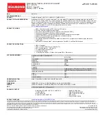 Diamond Multimedia XtremeTV HDTV 110 Specification Sheet preview