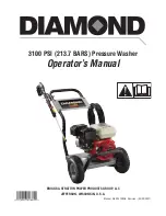 Preview for 1 page of Diamond Power Products 203709GS Operator'S Manual