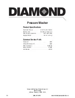 Preview for 22 page of Diamond Power Products 203709GS Operator'S Manual