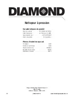 Preview for 44 page of Diamond Power Products 203709GS Operator'S Manual