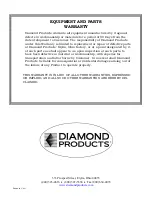 Preview for 16 page of Diamond Products CB515 Operator'S Manual