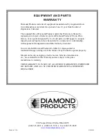 Preview for 64 page of Diamond Products CC6571 Operator'S Manual