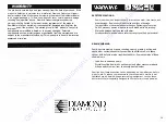 Preview for 24 page of Diamond Products CC900TE Owner'S Manual