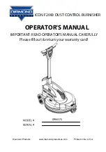 Preview for 1 page of Diamond Products DP80375 Operator'S Manual