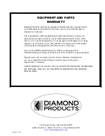 Preview for 20 page of Diamond Products TR40 Operator'S Manual