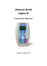 Diamond Shield Zapper IE Instruction Manual предпросмотр