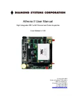 Diamond Systems Athena II User Manual preview