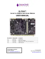 Preview for 1 page of Diamond Systems ELTON ELT-BB01 User Manual