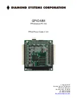 Diamond Systems GPIO-MM Manual preview