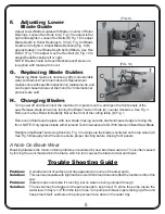 Preview for 5 page of Diamond Tech International Diamond Laser 7000 Band Saw Operation Manual