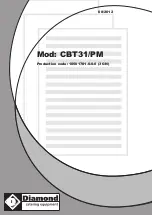 Diamond CBT31/PM Instruction Manual preview