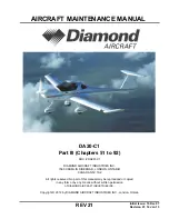 Diamond DA20-C1 Maintenance Manual preview