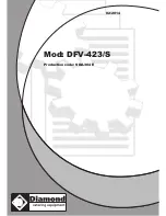 Предварительный просмотр 1 страницы Diamond DFV-423/S Instructions For The Installation, Use And Maintenance