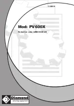 Diamond PV600X User Manual preview