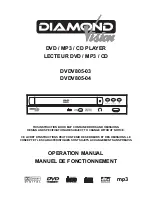 Diamond Vision DVDV805-03 Operation Manual preview