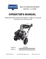 Preview for 1 page of Diamond WP63225 Operator'S Manual