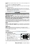 Preview for 18 page of Diamond WP63225 Operator'S Manual