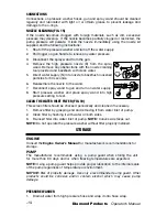 Preview for 19 page of Diamond WP63225 Operator'S Manual