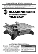 Diamondback 57087 Owner'S Manual & Safety Instructions preview