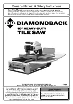 Preview for 1 page of Diamondback 64684 Owner'S Manual & Safety Instructions