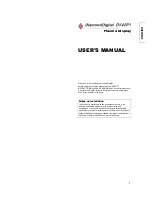 Preview for 1 page of DiamondDigital DiamondDigital DV42P1 User Manual