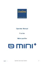 DiaSys mini+ Operator'S Manual preview