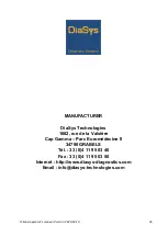 Предварительный просмотр 36 страницы DiaSys O-Maxi OM Series Operator'S Manual