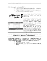 Предварительный просмотр 18 страницы Diatron Abacus junior 5 User Manual