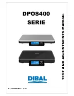 Preview for 1 page of Dibal DPOS400 SERIE Test And Adjustments Manual