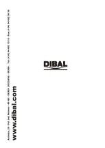 Предварительный просмотр 12 страницы Dibal G300 Series User Manual