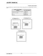 Preview for 142 page of Dibal Mistral M-510 User Manual