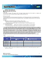 Preview for 3 page of DIC SEPAREL EF-015 Instruction Manual