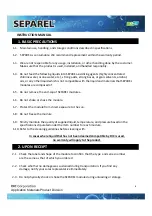 Preview for 6 page of DIC SEPAREL EF-015 Instruction Manual