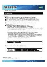 Preview for 8 page of DIC SEPAREL EF-015 Instruction Manual