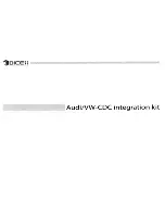 Предварительный просмотр 8 страницы DICE AudiNW-CDC Installation Manual & User Manual