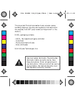 Preview for 2 page of DICE D60B1 Important Product Information Manual